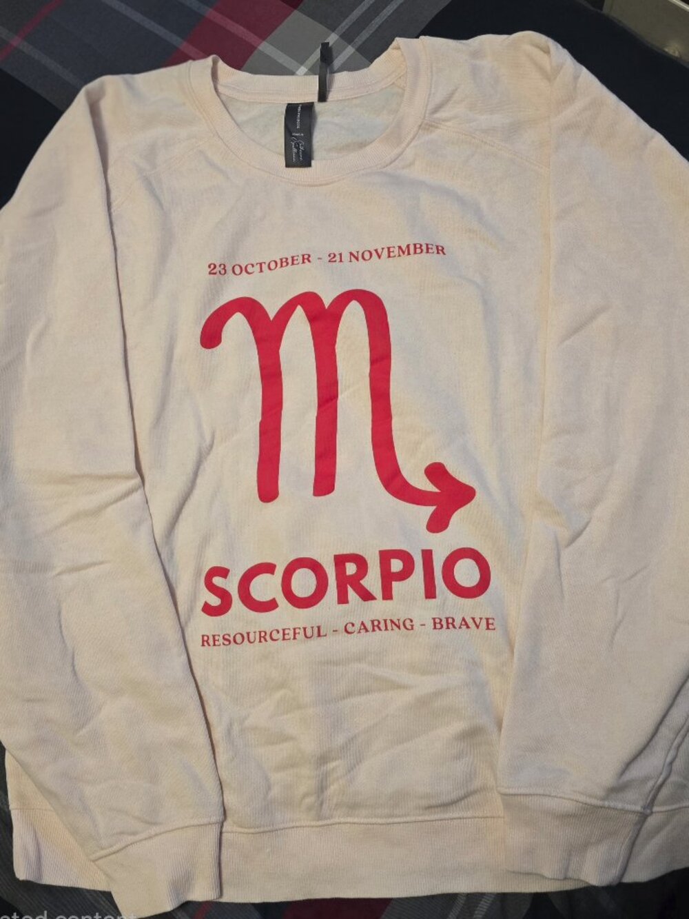Anthropologie Catherine O’Sullivan Scorpio Zodiac Sweatshirt Women’s Sz XL